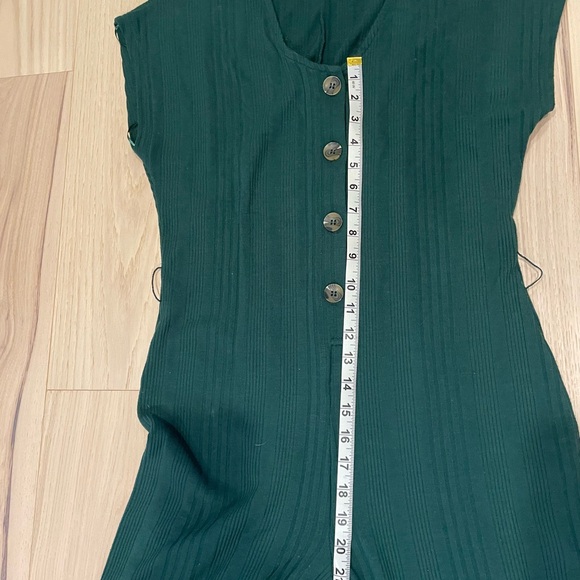 Suzy Shier Green Romper size Medium - Picture 7 of 9